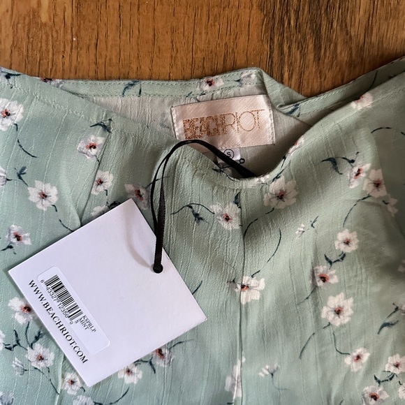 Beach Riot Mint Flower Celine Pant - Picture 6 of 6